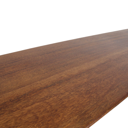 Panca da pranzo Bullnose in legno di mango marrone 240 cm Raw Materials
