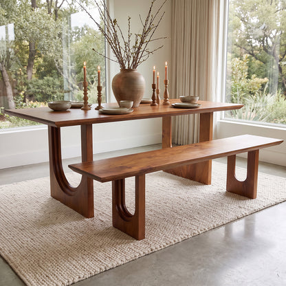 Panca da pranzo Bullnose Chamfered 180cm Raw Materials