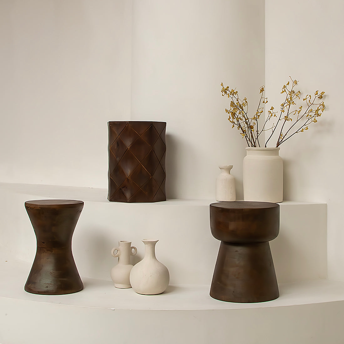 Chalk Vaso Decorativo Mandore Medio Raw Materials