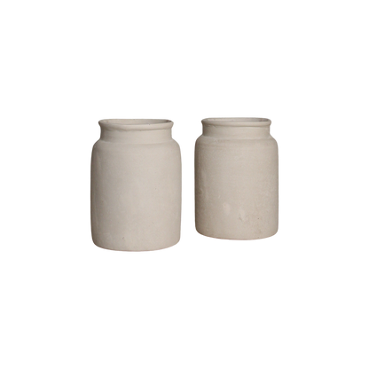 Chalk Vaso Decorativo Mandore Medio Raw Materials