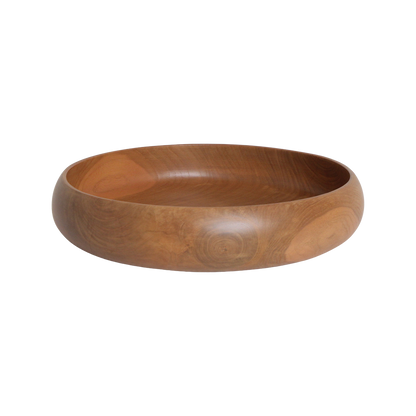 Sera Ciotola in Teak Large Raw Materials