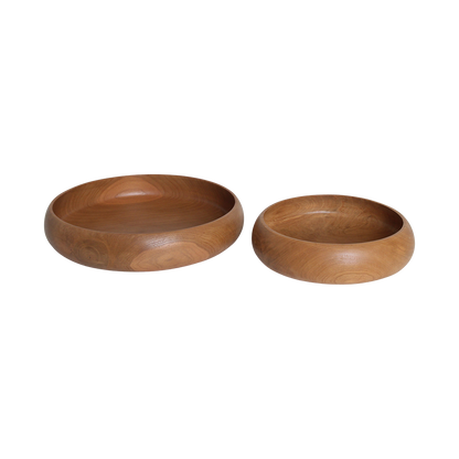 Sera Ciotola in Teak Large Raw Materials