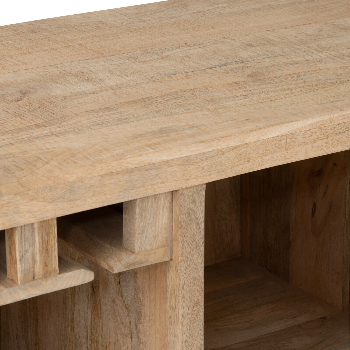 Mobile bar Lounge in legno di mango naturale J-Line