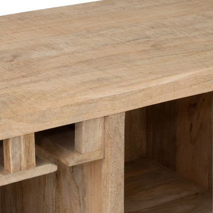 Mobile bar Lounge in legno di mango naturale J-Line