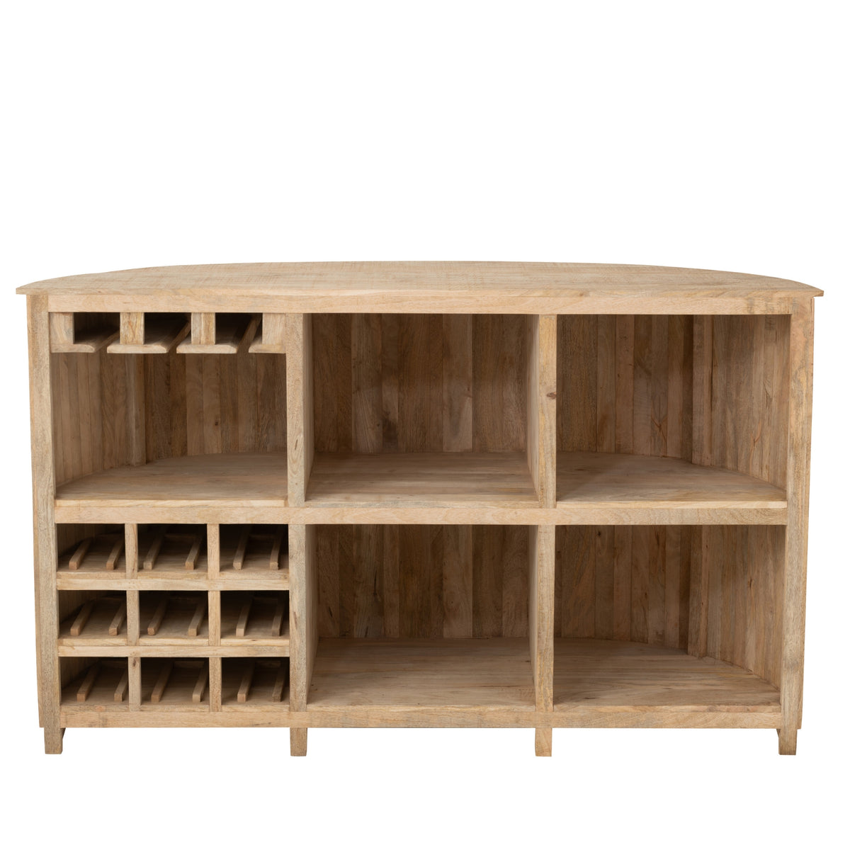 Mobile bar Lounge in legno di mango naturale J-Line