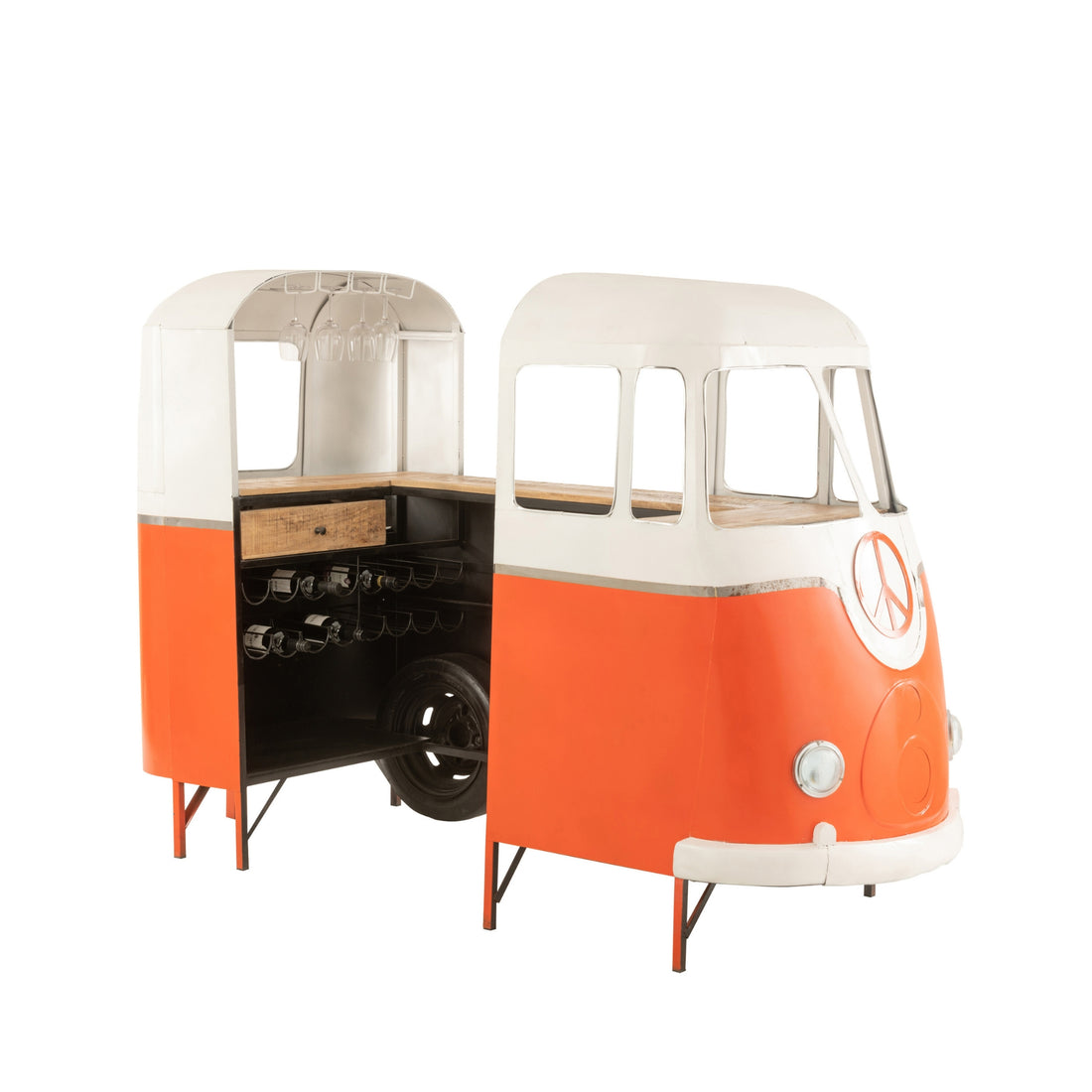 Mobile bar Retro Bus Arancione J-Line