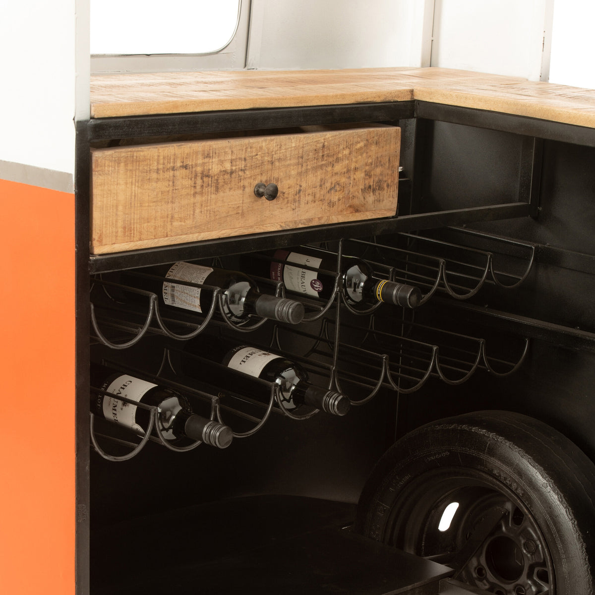 Mobile bar Retro Bus Arancione J-Line