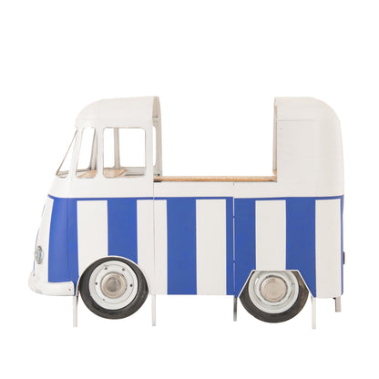 Mobile bar Retro Camper Blu/Bianco J-Line