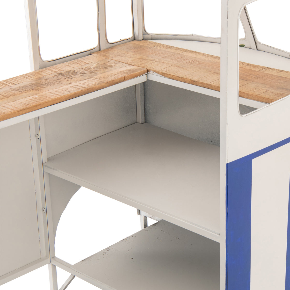 Mobile bar Retro Camper Blu/Bianco J-Line