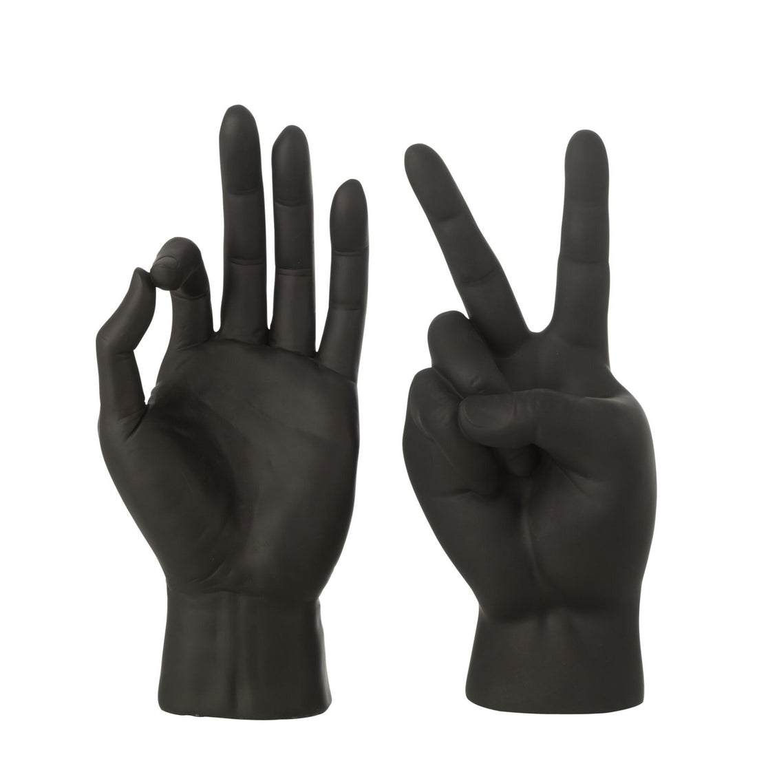 Statuetta Lingua dei Segni in Poliresina Nera Assortimento di J-Line