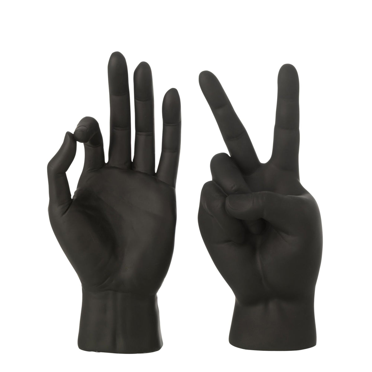 Statuetta Lingua dei Segni in Poliresina Nera Assortimento di J-Line
