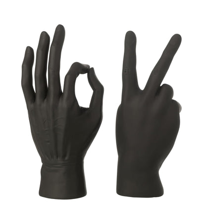 Statuetta Lingua dei Segni in Poliresina Nera Assortimento di J-Line