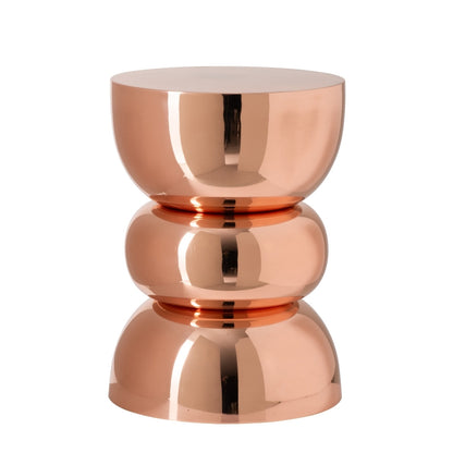 Tavolino lucido cromato oro rosa J-Line