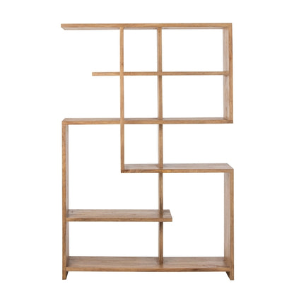Libreria in legno di mango naturale J-Line