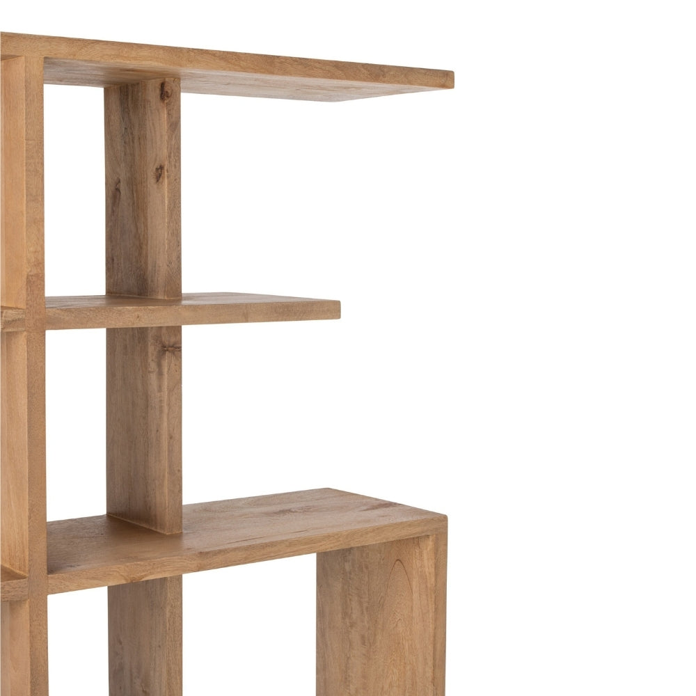 Libreria in legno di mango naturale J-Line