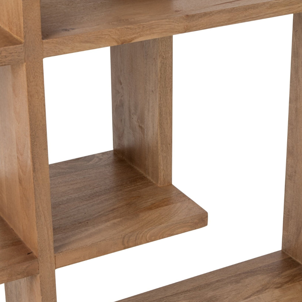 Libreria in legno di mango naturale J-Line