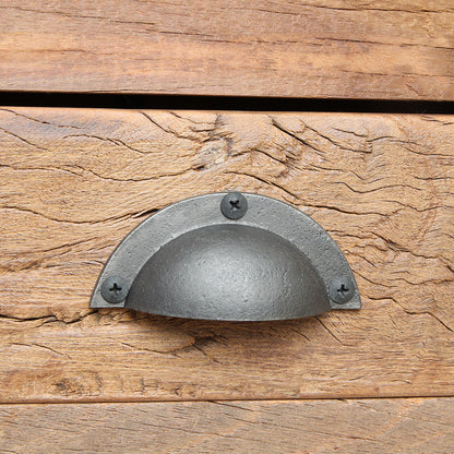 Tavolino laterale Farmwood con 3 cassetti Raw Materials