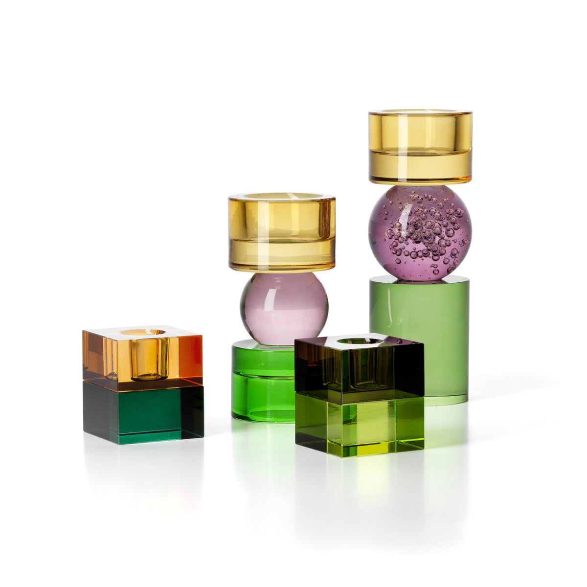 Il Candeliere Gem Blocks Verde Fumo Bazar Bizzarro