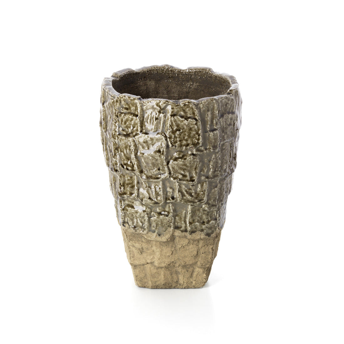 Il Vaso Rock Texture Grigio Pietra Large Bazar Bizar