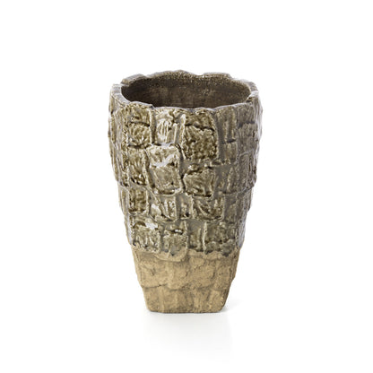 Il Vaso Rock Texture Grigio Pietra Large Bazar Bizar