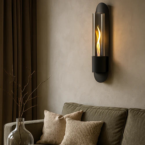 Caminetto da parete Cycloflame Wall Nero Tenderflame