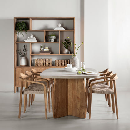 DTP Home Tavolo da pranzo Nova Travertino 220cm