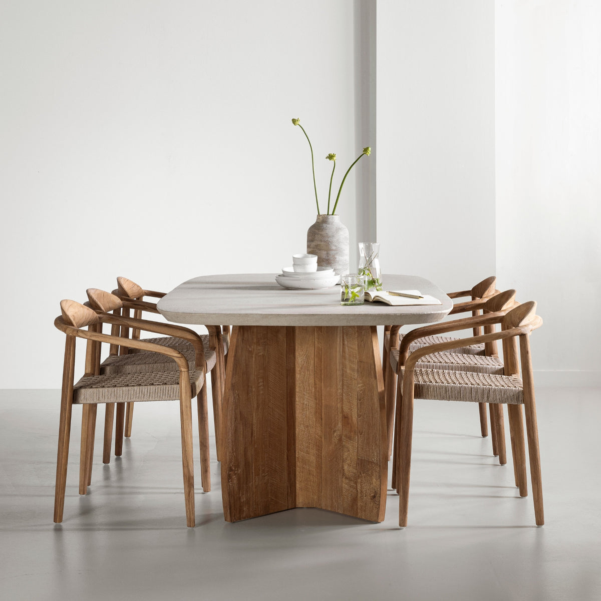 DTP Home Tavolo da pranzo Nova Travertino 220cm