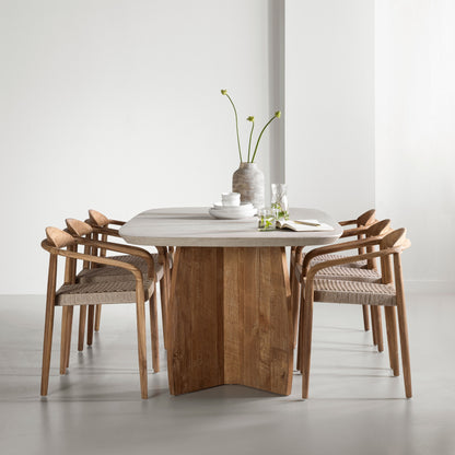 DTP Home Tavolo da pranzo Nova Travertino 220cm