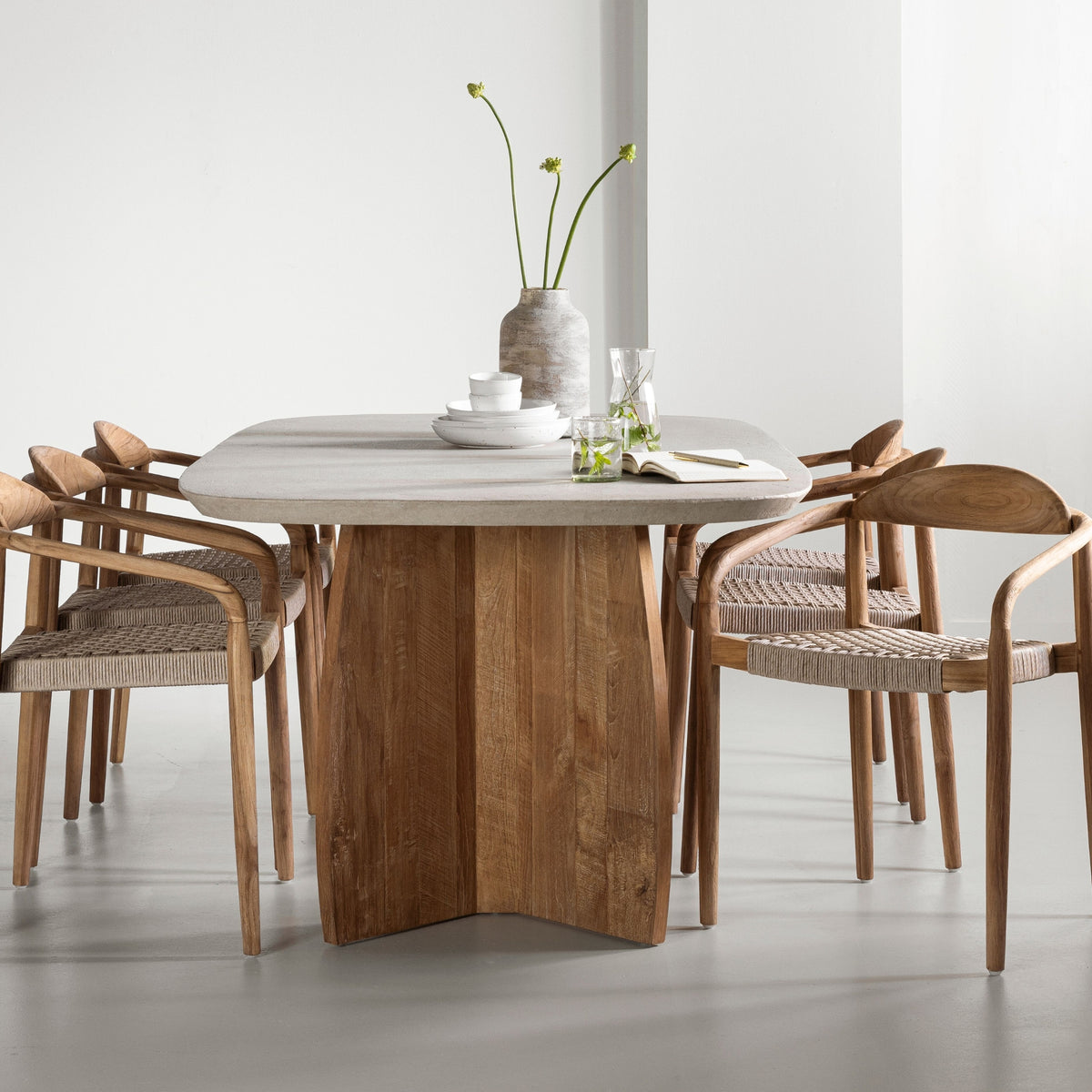 DTP Home Nova Tavolo da pranzo in travertino 250 cm