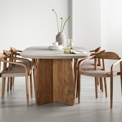 DTP Home Tavolo da pranzo Nova Travertino 220cm
