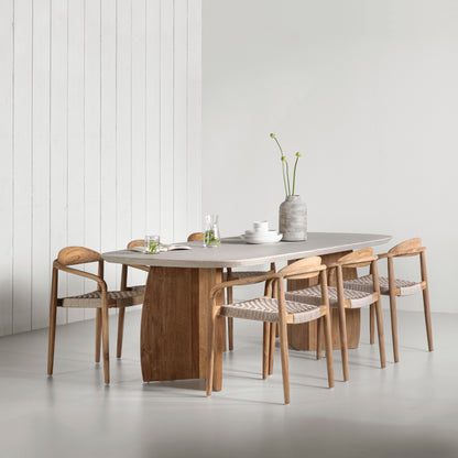 DTP Home Tavolo da pranzo Nova Travertino 220cm