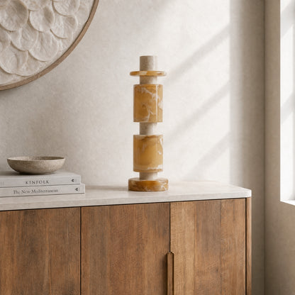 MUST Living Scultura Decorativa Alba Alta Crema Marrone
