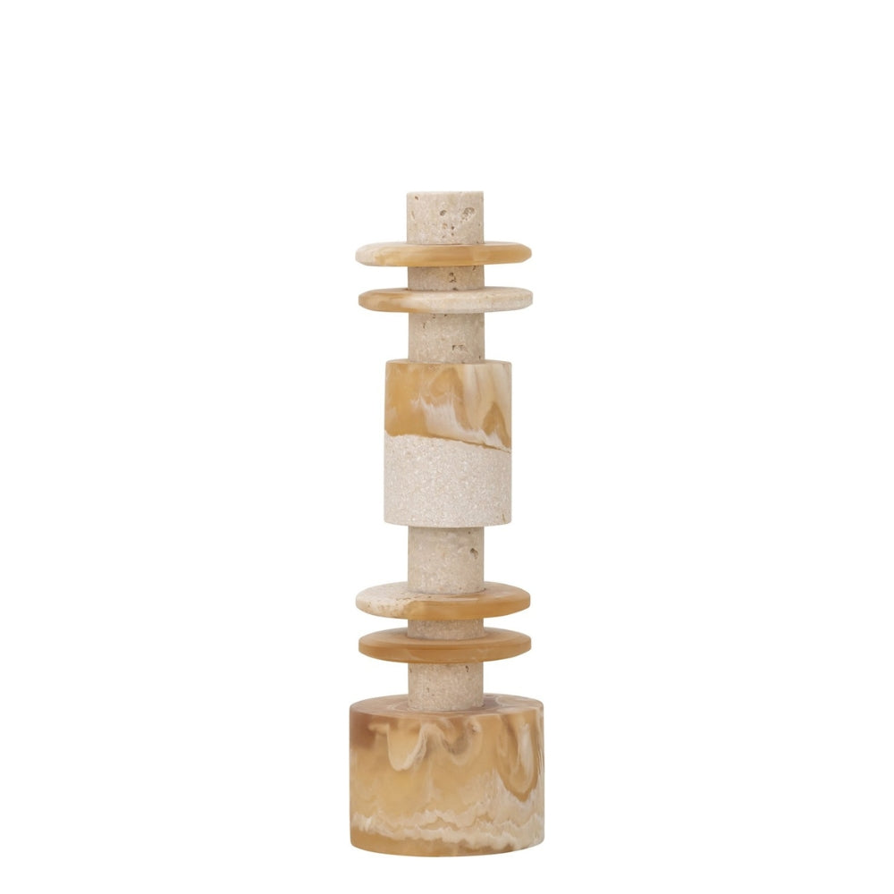 MUST Living Scultura Decorativa Alba Bassa Crema Marrone