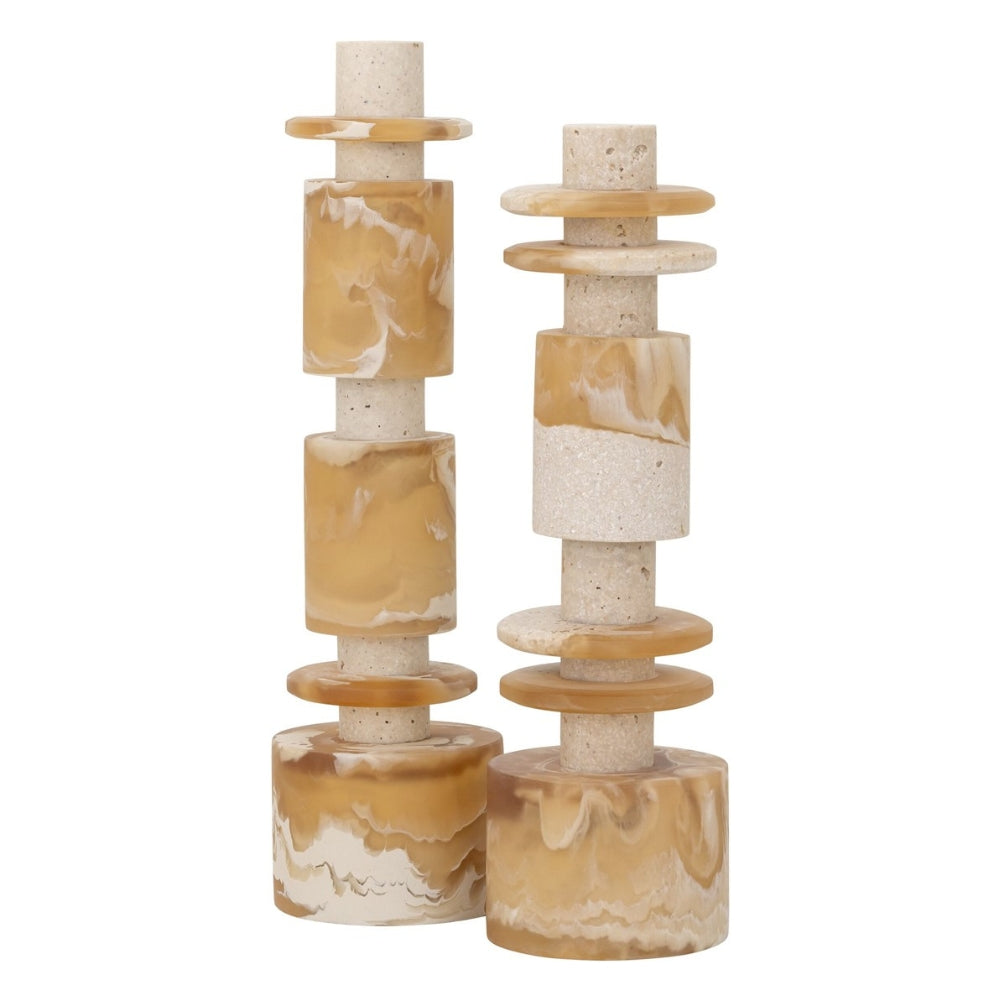 MUST Living Scultura Decorativa Alba Alta Crema Marrone