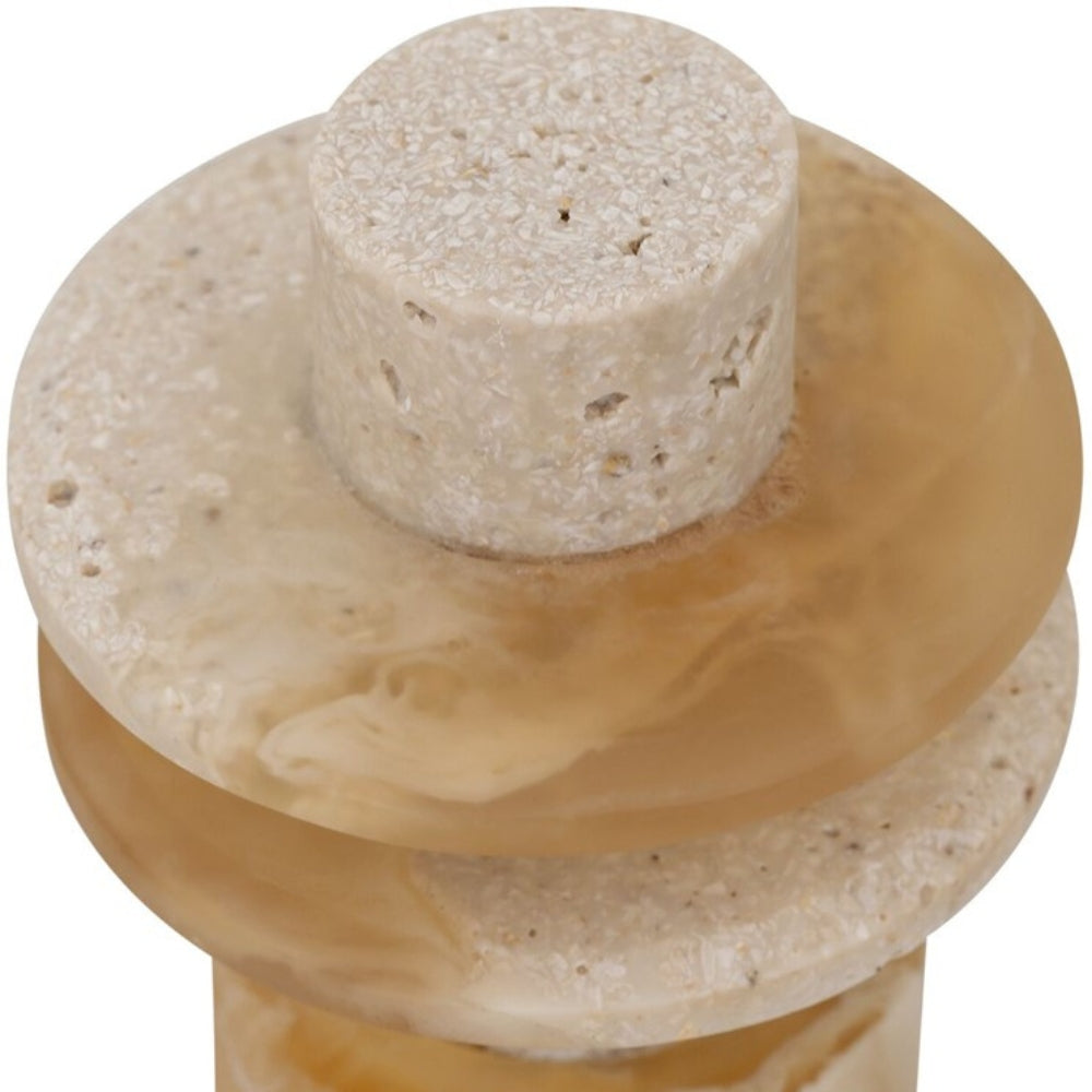 MUST Living Scultura Decorativa Alba Bassa Crema Marrone