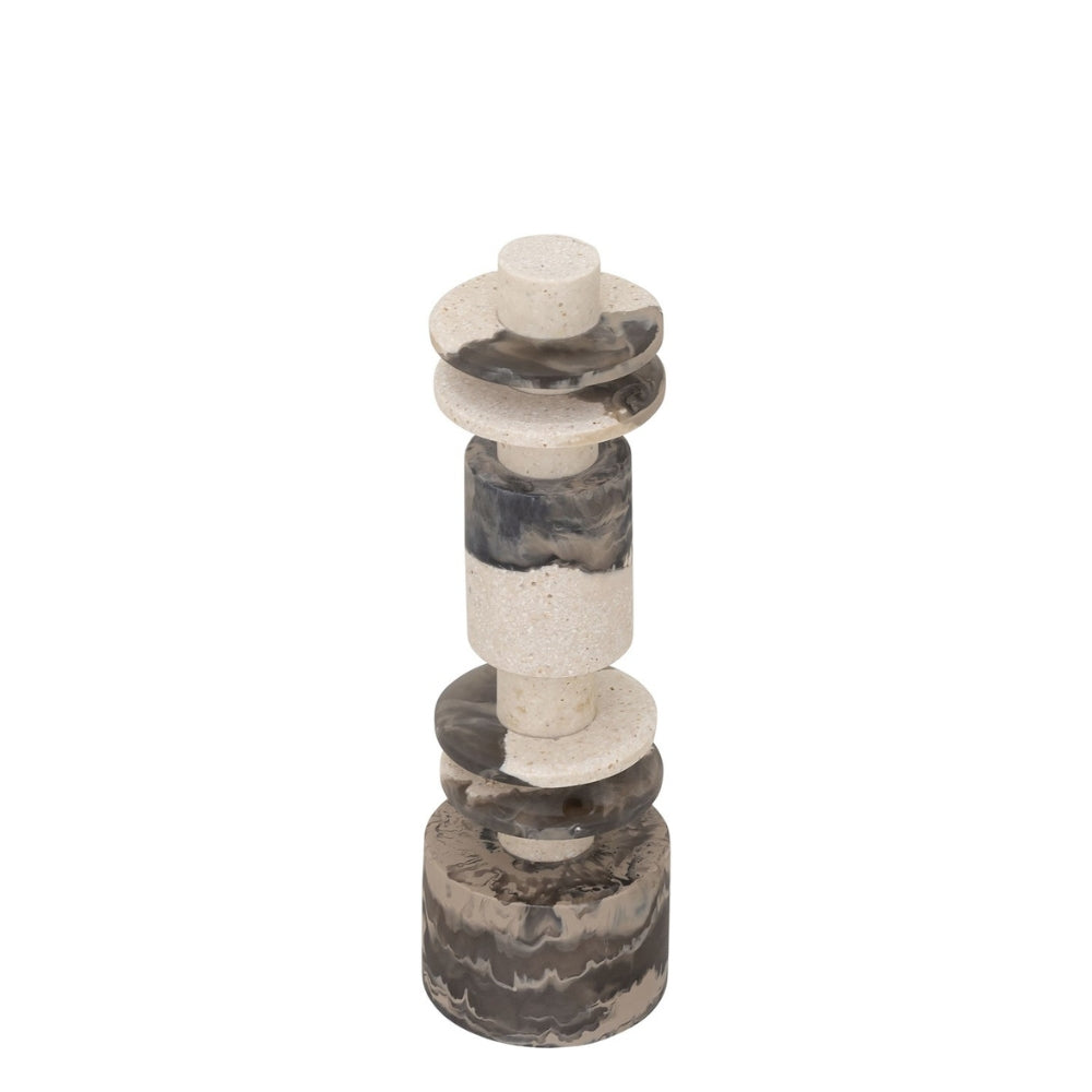 MUST Living Scultura Decorativa Alba Bassa Nero Crema
