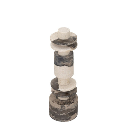 MUST Living Scultura Decorativa Alba Bassa Nero Crema