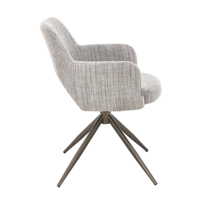 MUST Living Sedia da pranzo girevole DiCaprio Beige