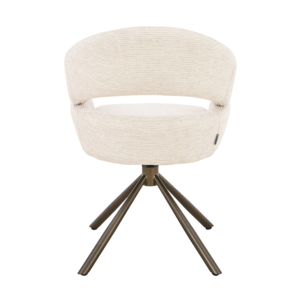 MUST Living Sedia da pranzo girevole Clooney Naturale