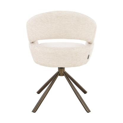 MUST Living Sedia da pranzo girevole Clooney Naturale
