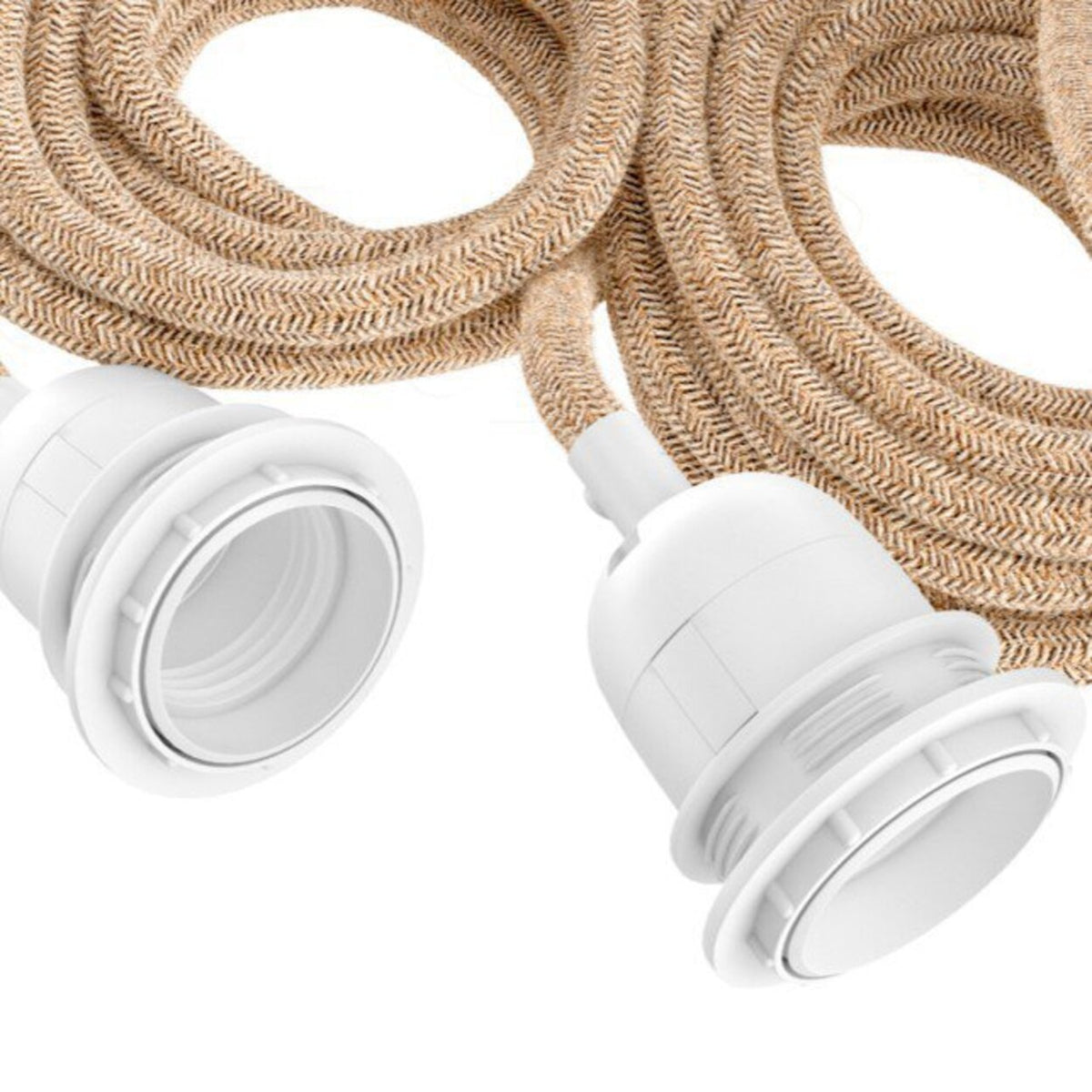 Portalampada da soffitto - Bianco naturale - 3 portalampade