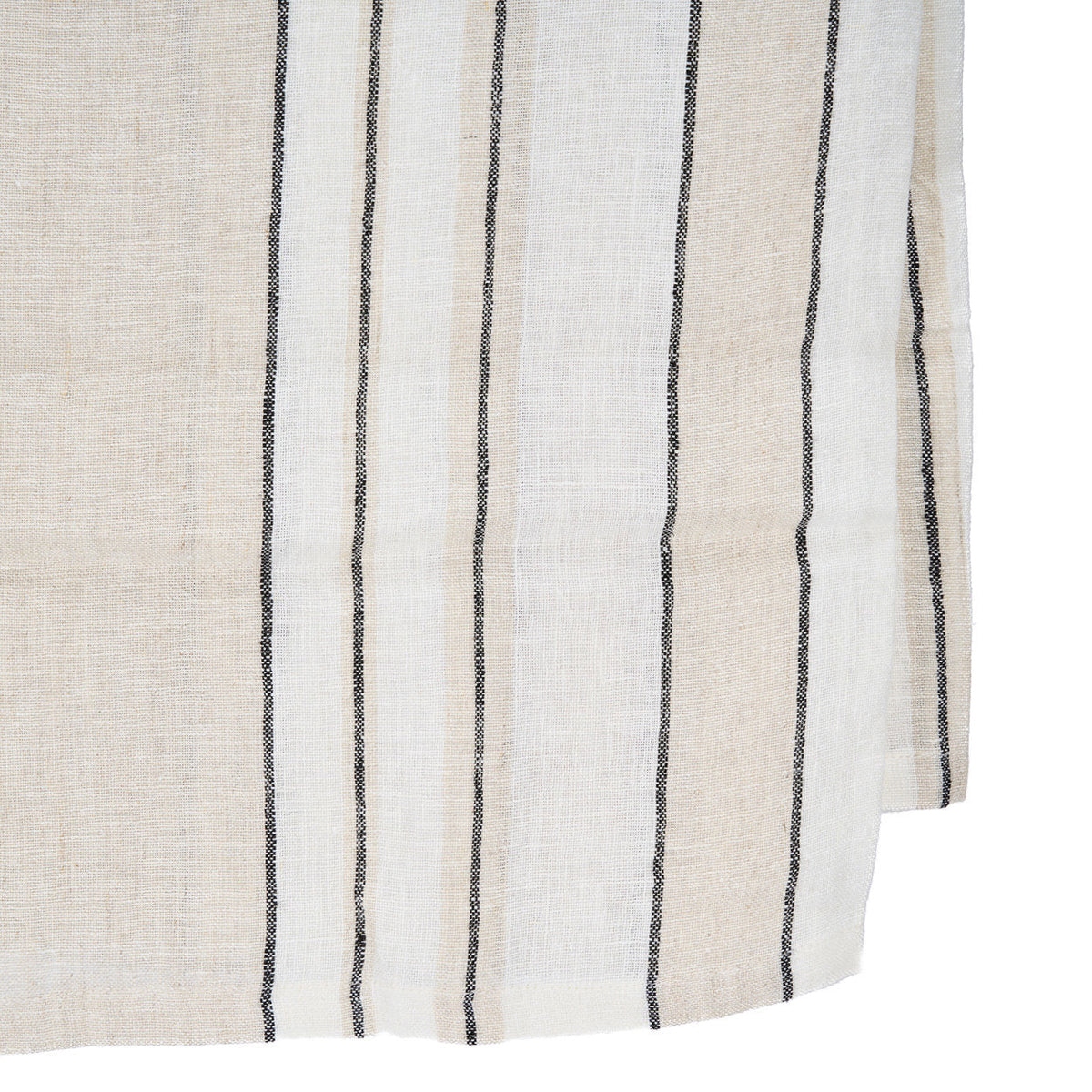 La tovaglia Provence - Nero e bianco naturale - 150x250