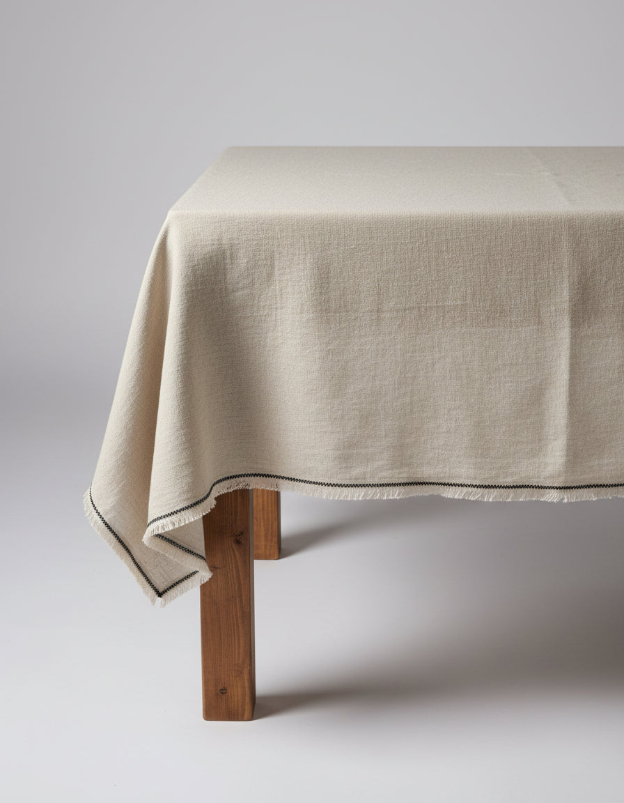 La tovaglia Tuscany - Nero naturale - 150x250 Bazar Bizar
