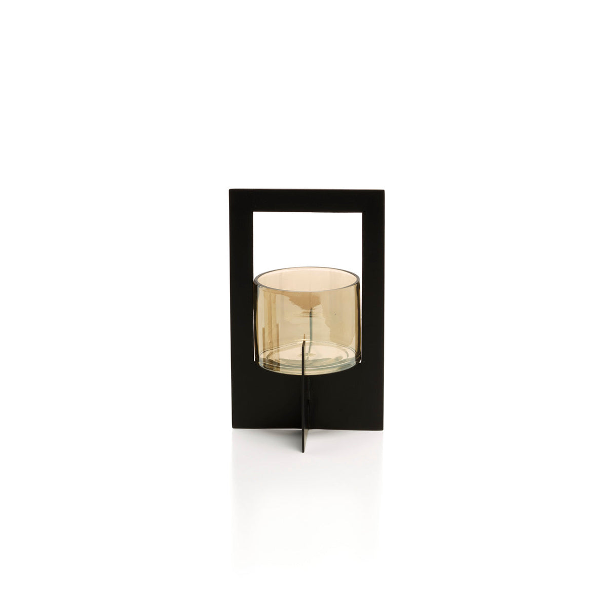 Il Candelabro Incorniciato Hurricane Nero Large Bazar Bizar