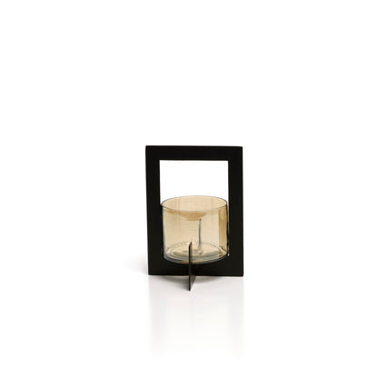 Il Candelabro Incorniciato Hurricane Nero M Bazar Bizar