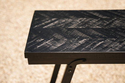 Tavolo Alto Spina di Pesce - Nero - 140