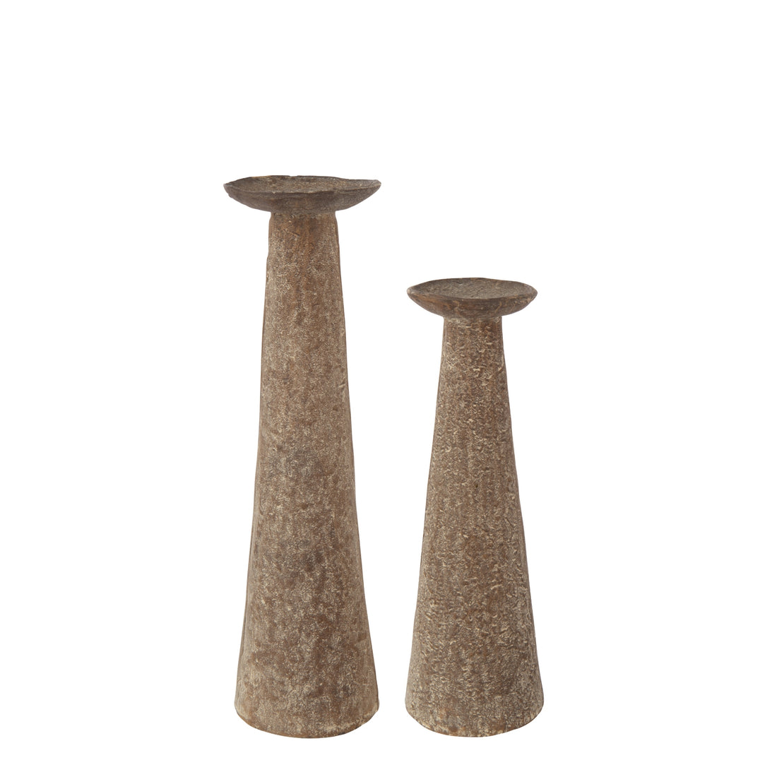 Set di 2 candelabri marroni J-Line