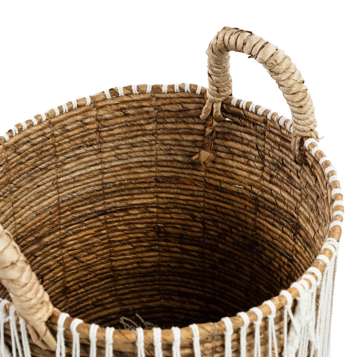 Il Cestino in Macramé a Cuciture Diritte - L Bazar Bizar