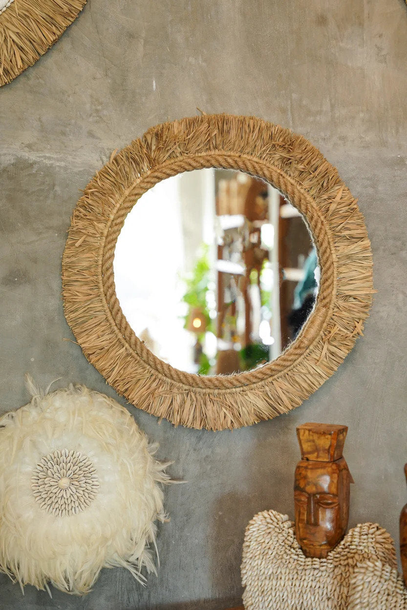 Lo specchio Tahiti - Naturale 60x60cm Bazar Bizar