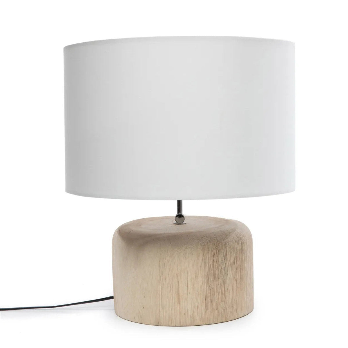 La Base per Lampada da Tavolo in Legno di Teak - Naturale Bazar Bizar